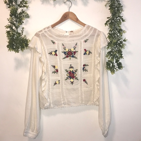 Free People Tops - Free People Cream Blouse